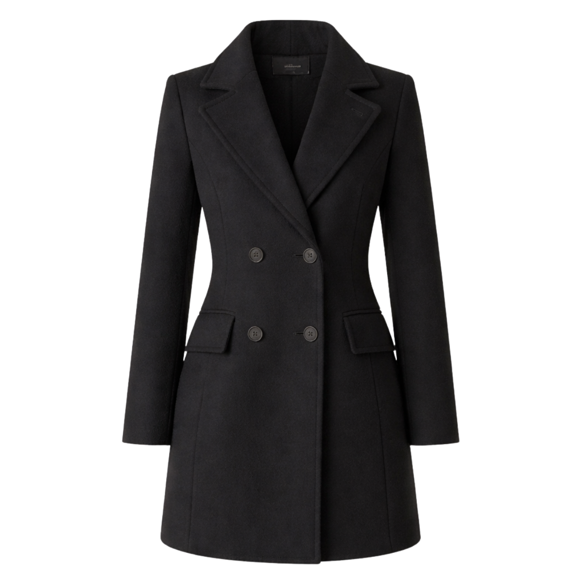 Classic Tailored Longline Coat with Refined Structure