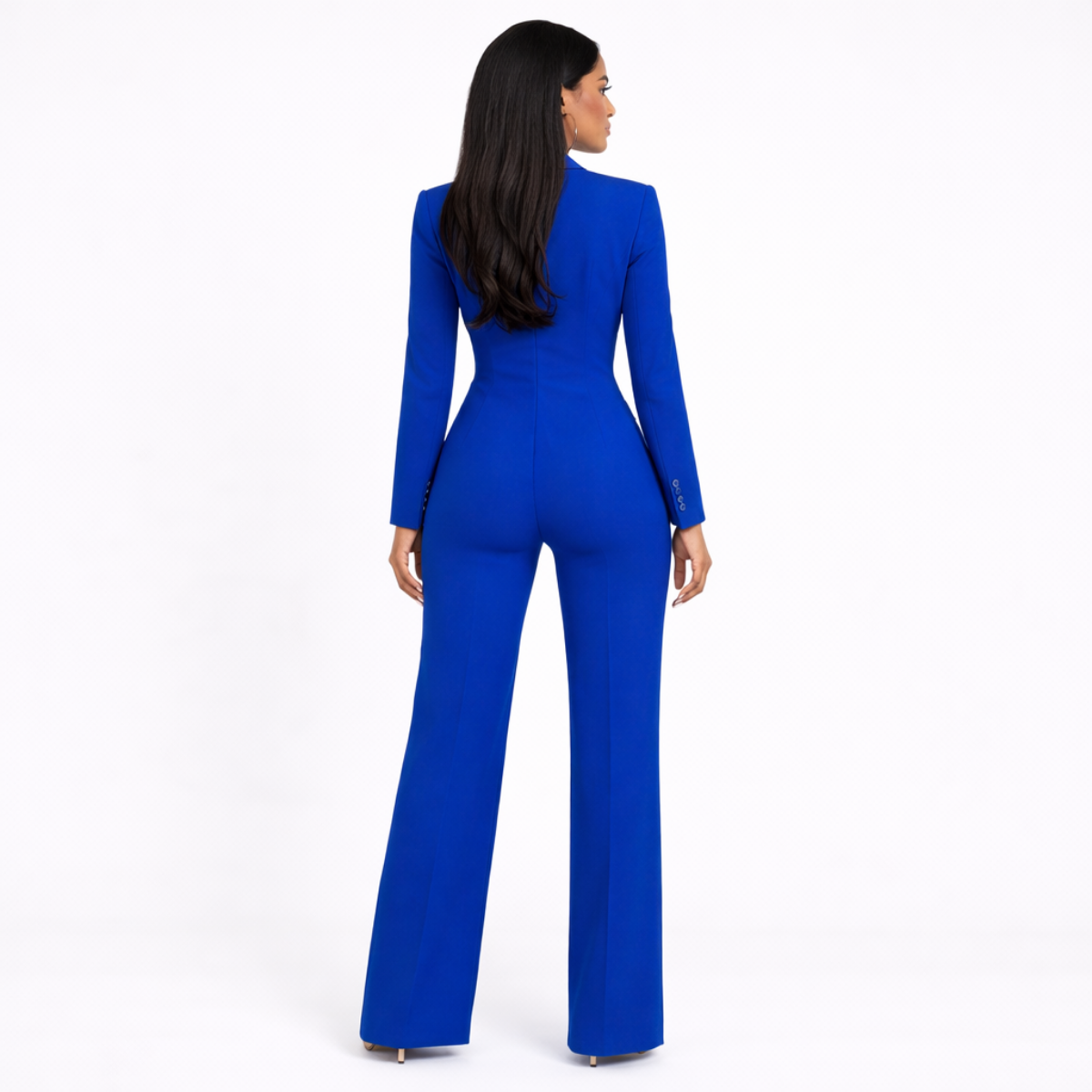 Modern Two-Piece Blazer and Trousers Set