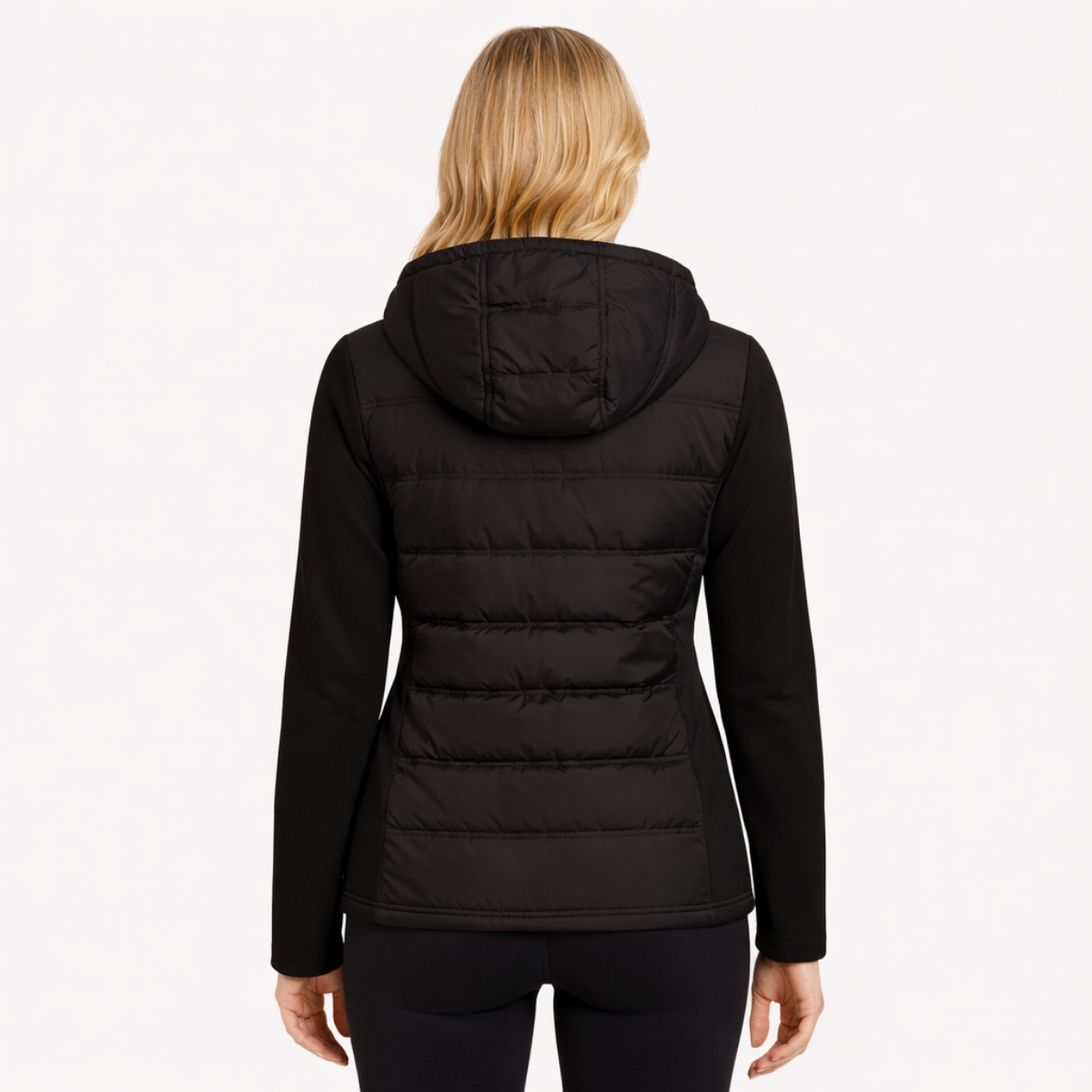 Hooded Quilted Puffer Jacket with Streamlined Fit