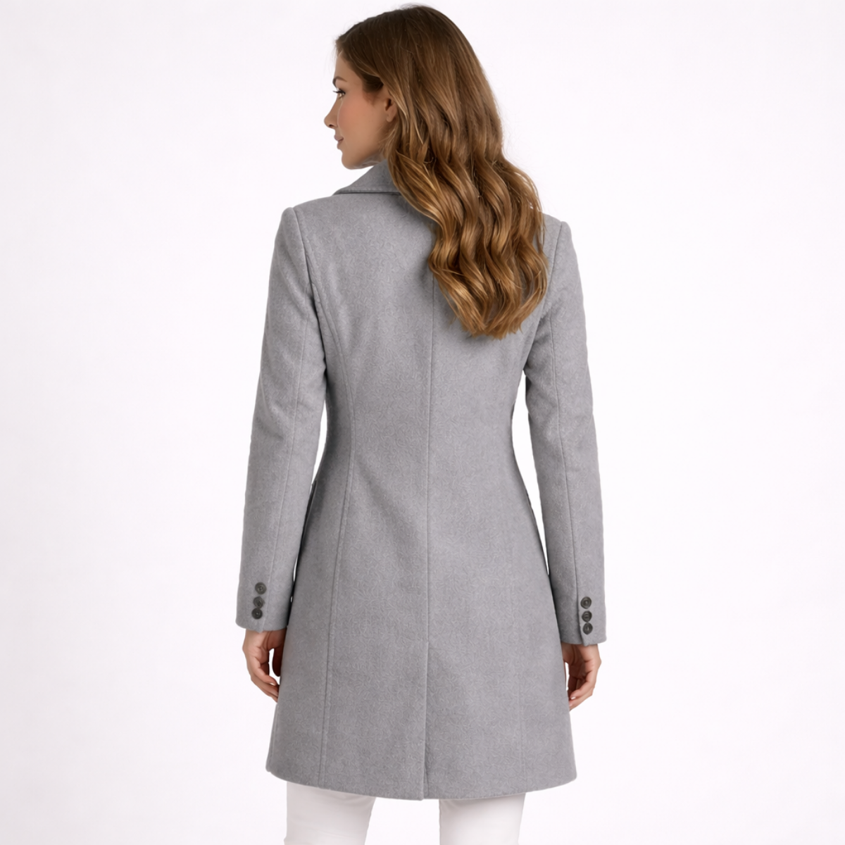 Classic Tailored Longline Coat with Refined Structure
